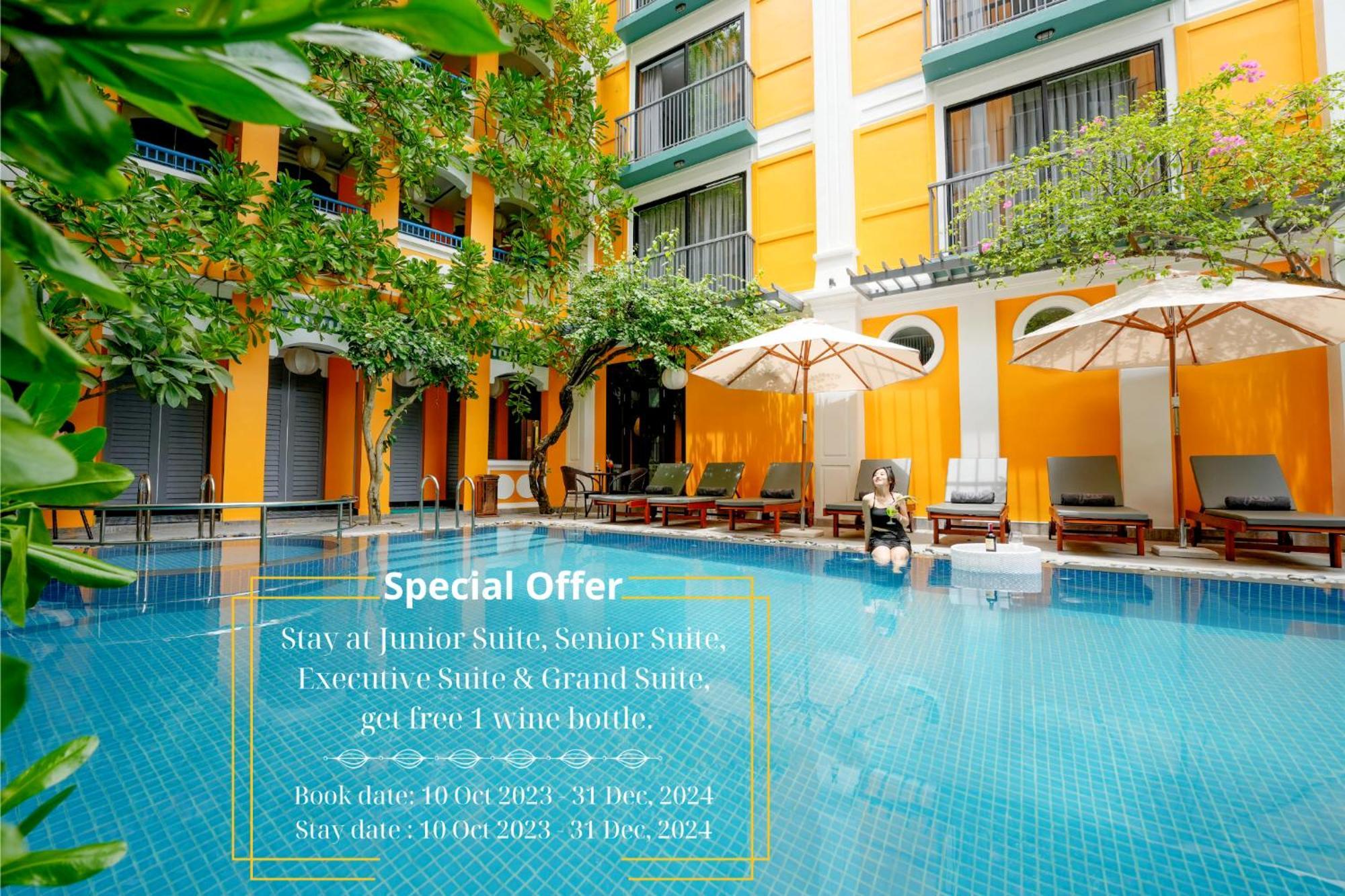 Son Hoi An Boutique Hotel & Spa Exterior foto The hotel's swimming pool